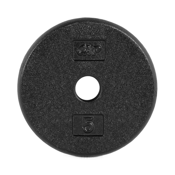 10 LB Weight Plates CAP 1" Hole Iron GRIP Set of Four FREE SHIP 40 Lbs